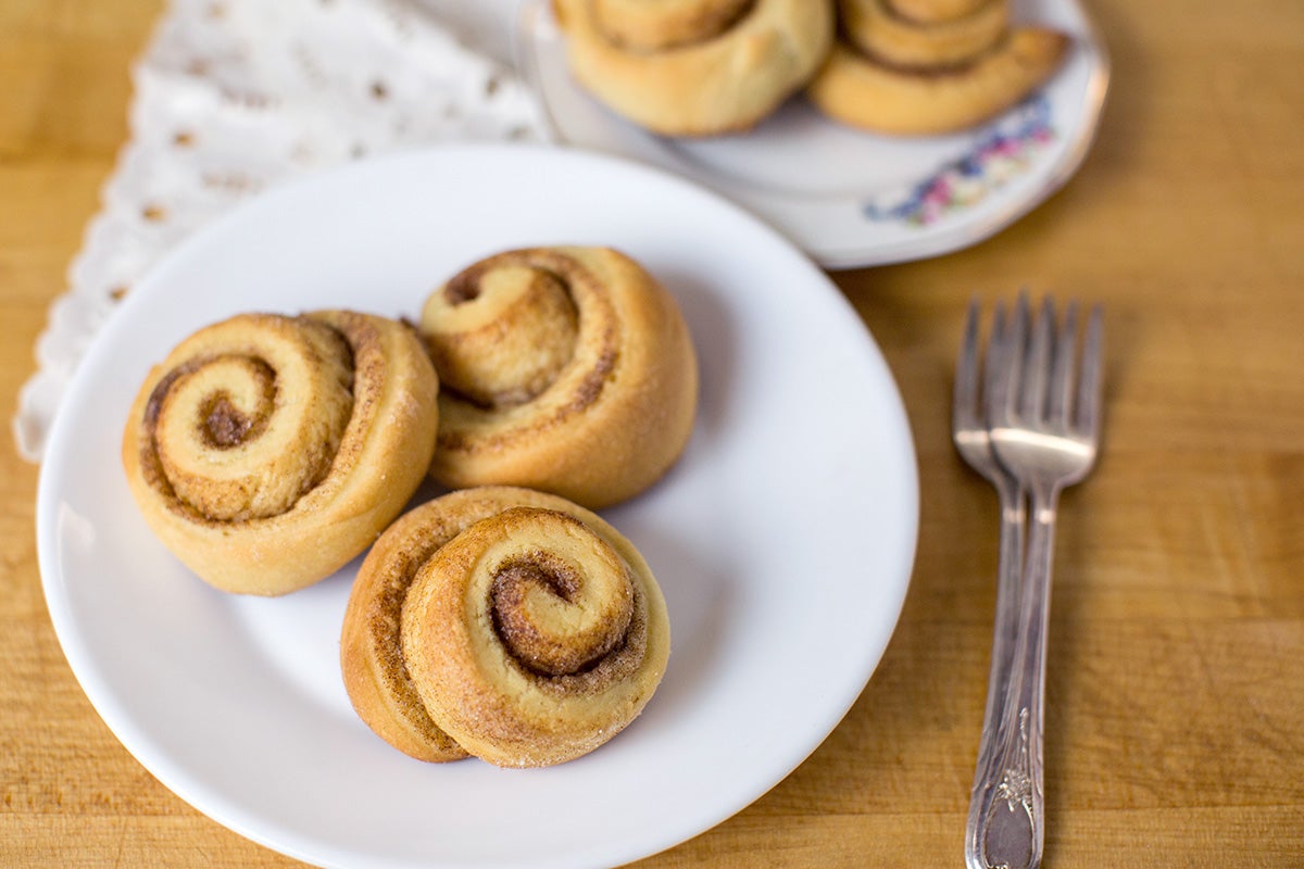 Making cinnamon rolls at home via @kingarthurflour