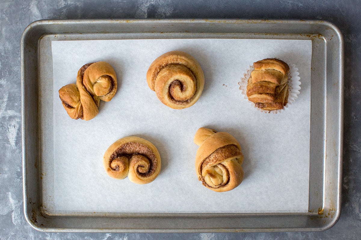 Making cinnamon rolls at home via @kingarthurflour