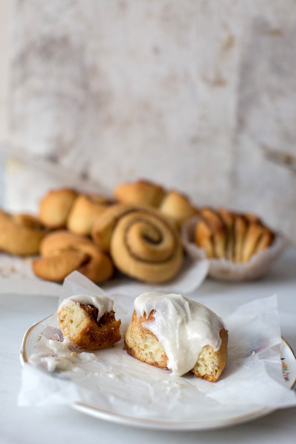 Making cinnamon rolls at home via @kingarthurflour