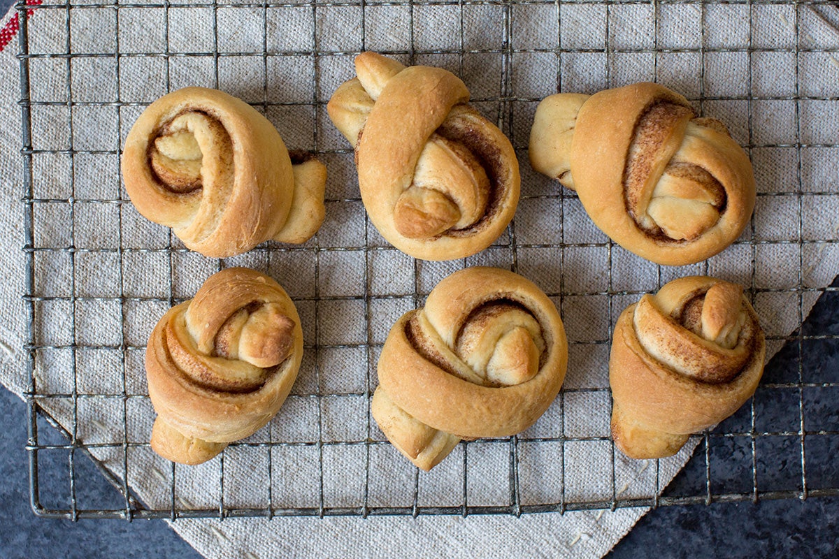 Making cinnamon rolls at home via @kingarthurflour