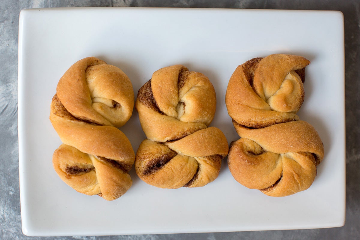 Making cinnamon rolls at home via @kingarthurflour