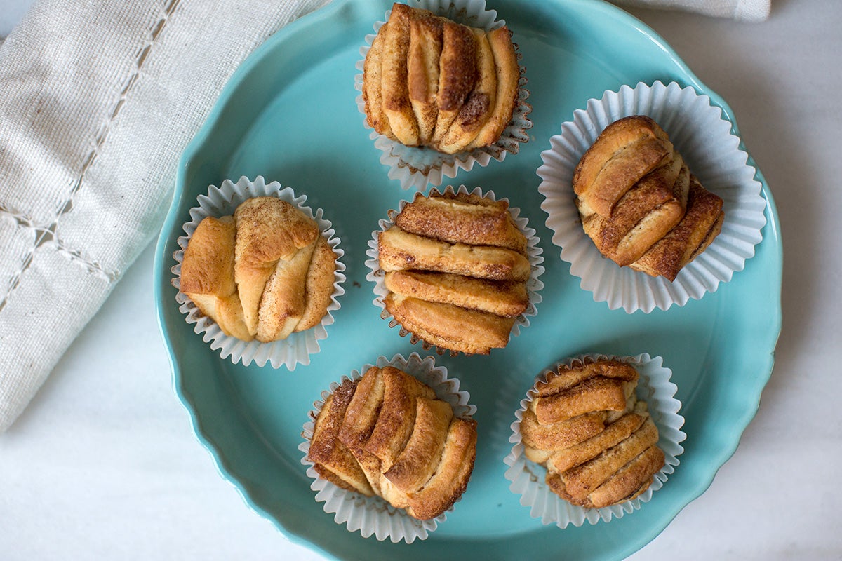 Making cinnamon rolls at home via @kingarthurflour