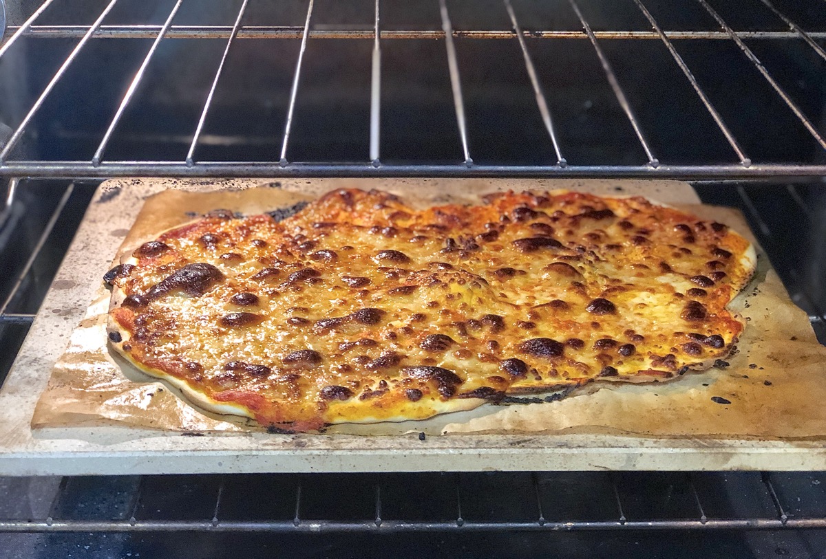 The best thin-crust pizza via @kingarthurflour