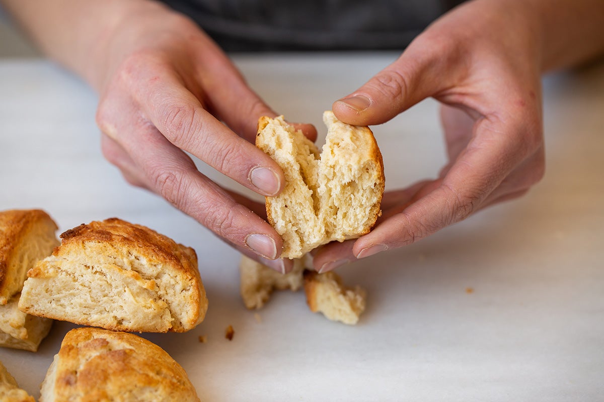 Cream scones vs. butter scones via @kingarthurflour