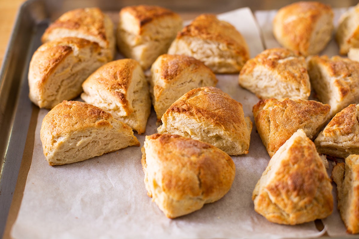 Cream scones vs. butter scones via @kingarthurflour