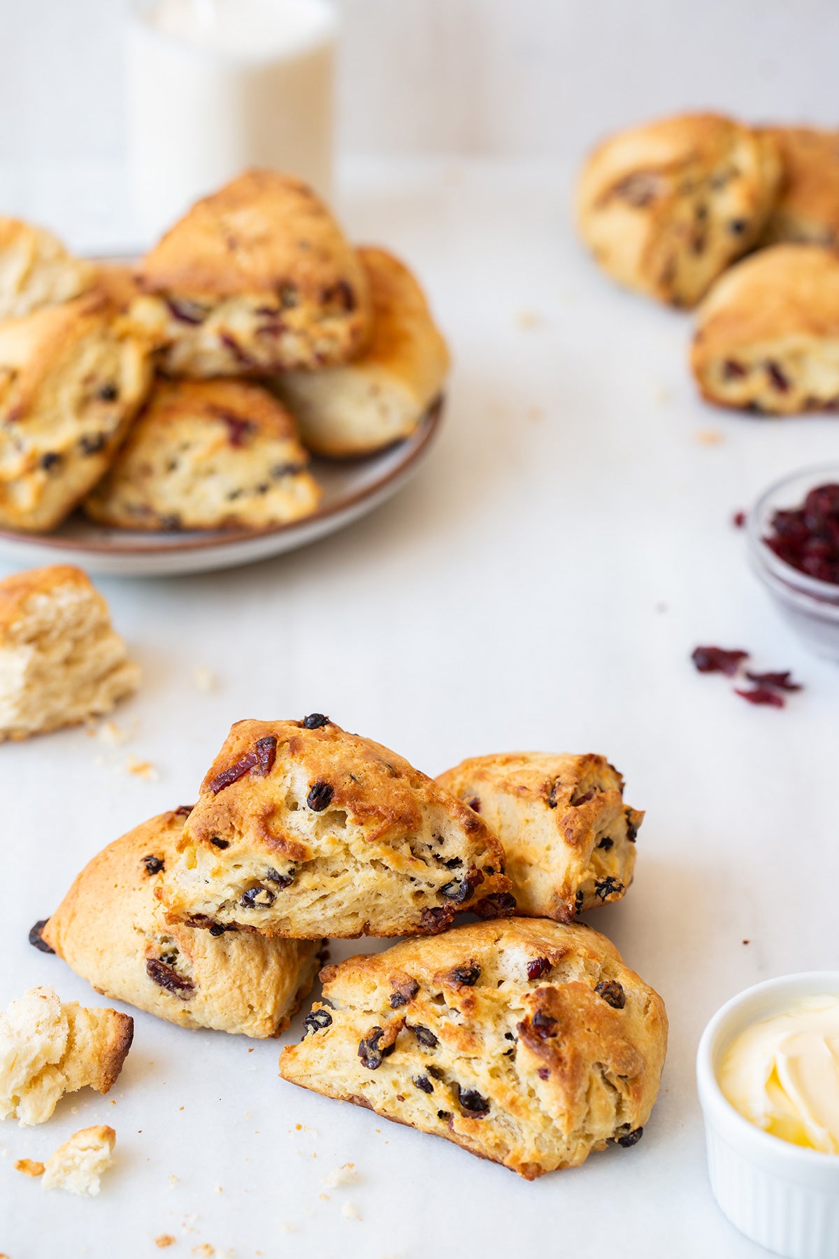 Cream scones vs. butter scones via @kingarthurflour