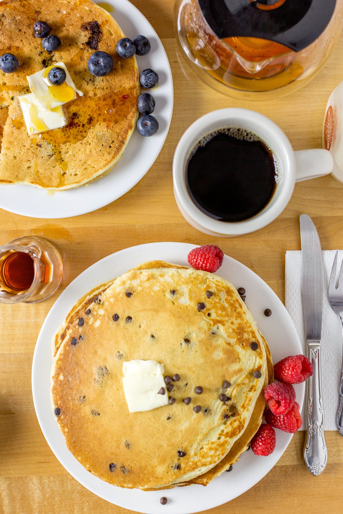 How to make diner pancakes via @kingarthurflour