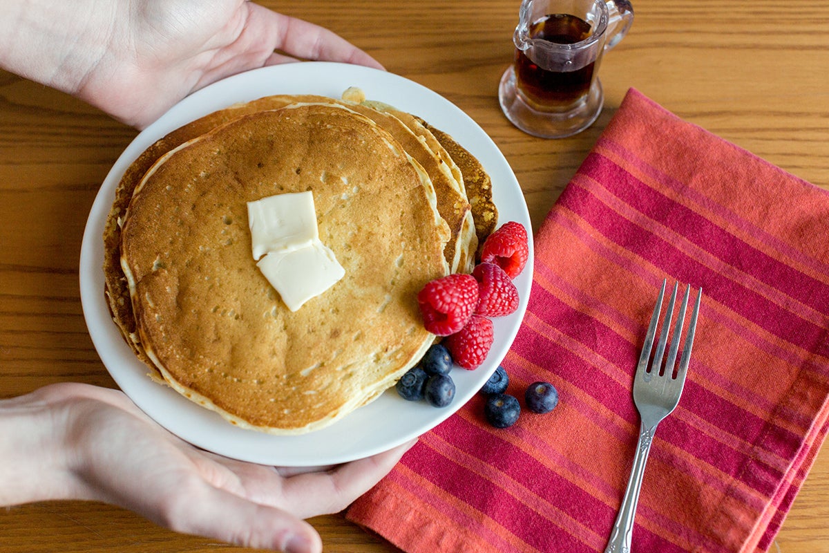 How to make diner pancakes via @kingarthurflour