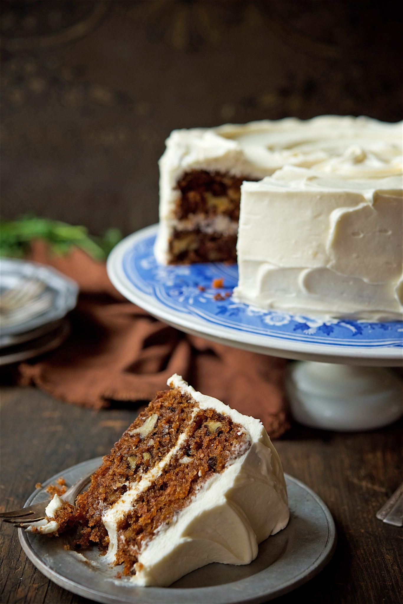 Carrot cake via @kingarthurflour