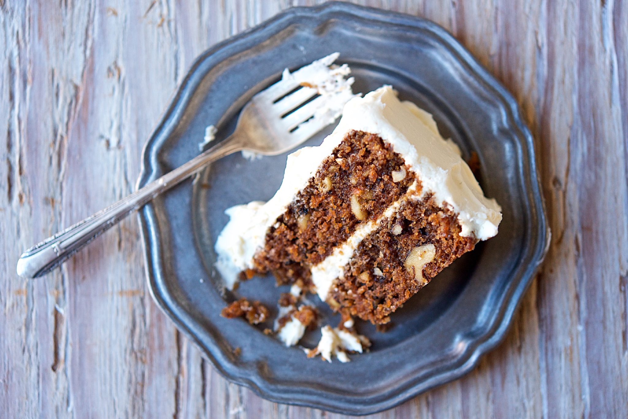 Carrot cake via @kingarthurflour