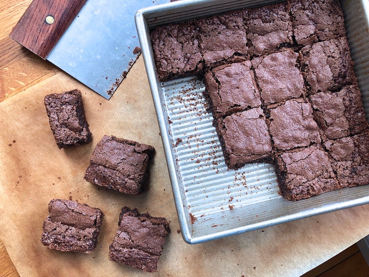 Almond Flour Brownies via @kingarthurflour