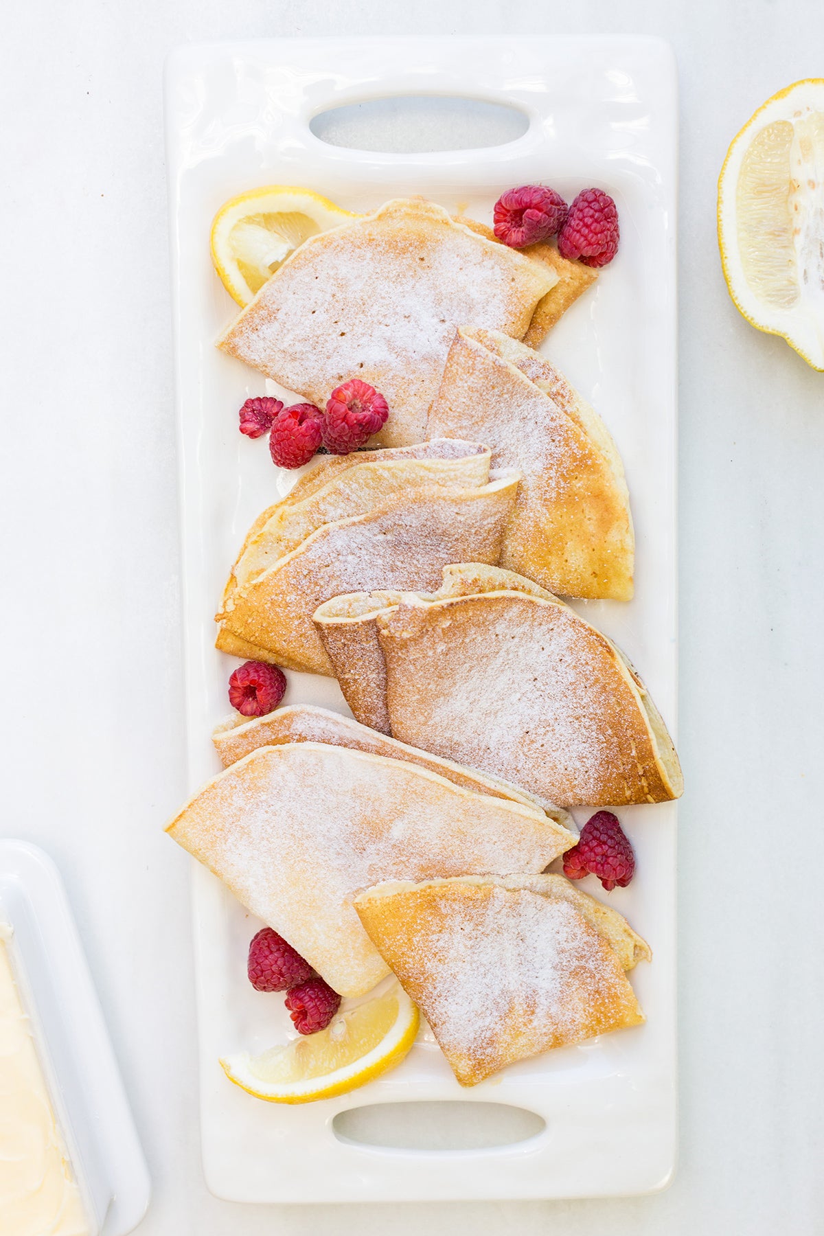 How to make delicate and thin pancakes via @kingarthurflour