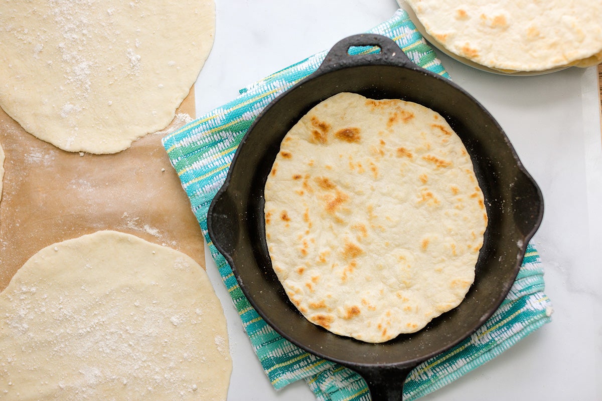 How to make tortillas from scratch via @kingarthurflour