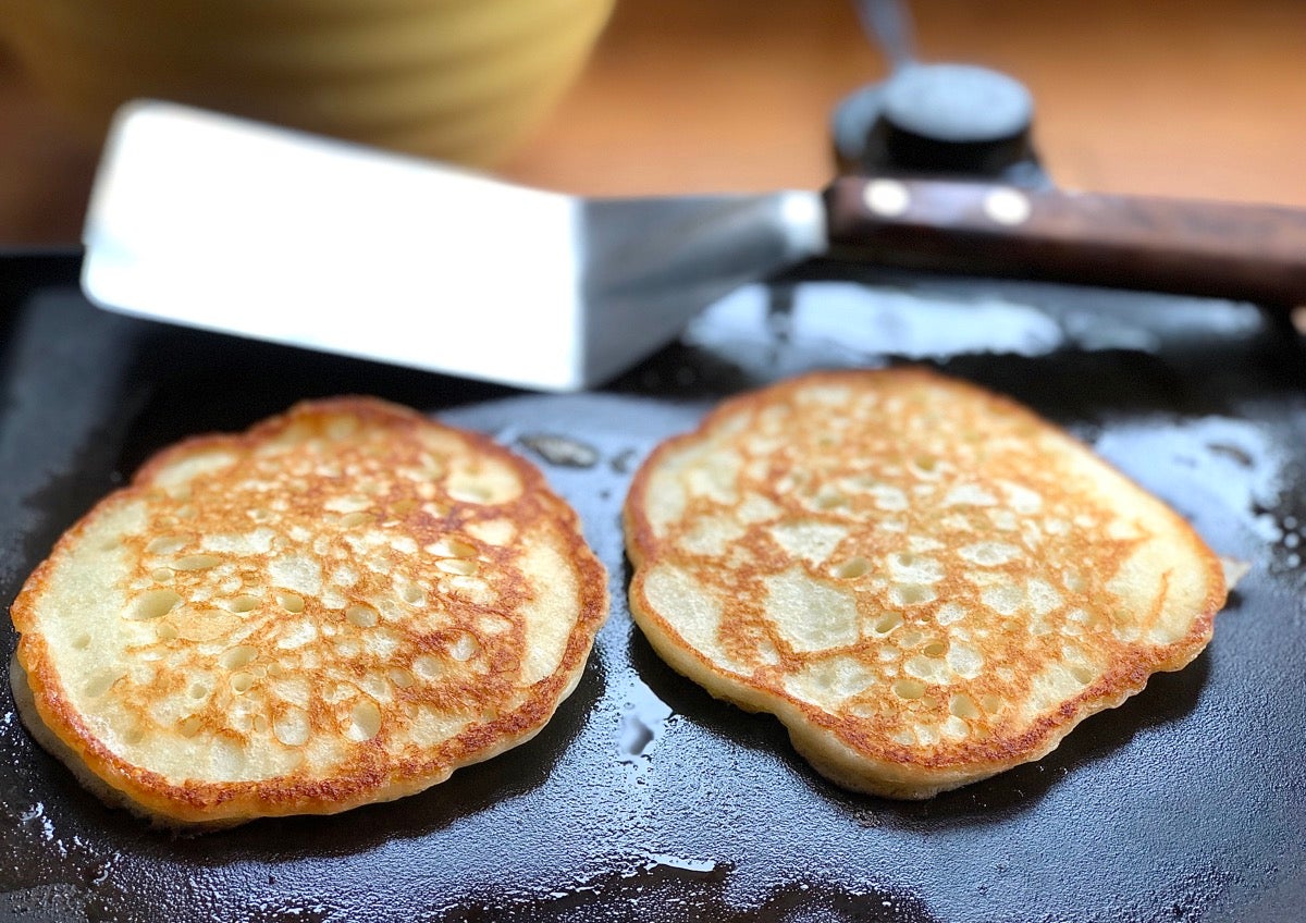 Classic Sourdough Waffles step-by-step via @kingarthurflour