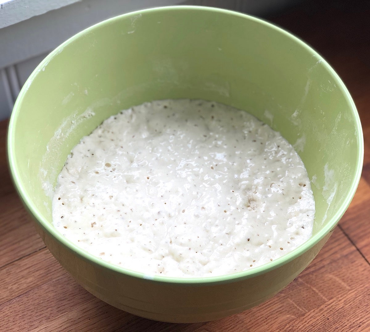 Classic Sourdough Waffles step-by-step via @kingarthurflour
