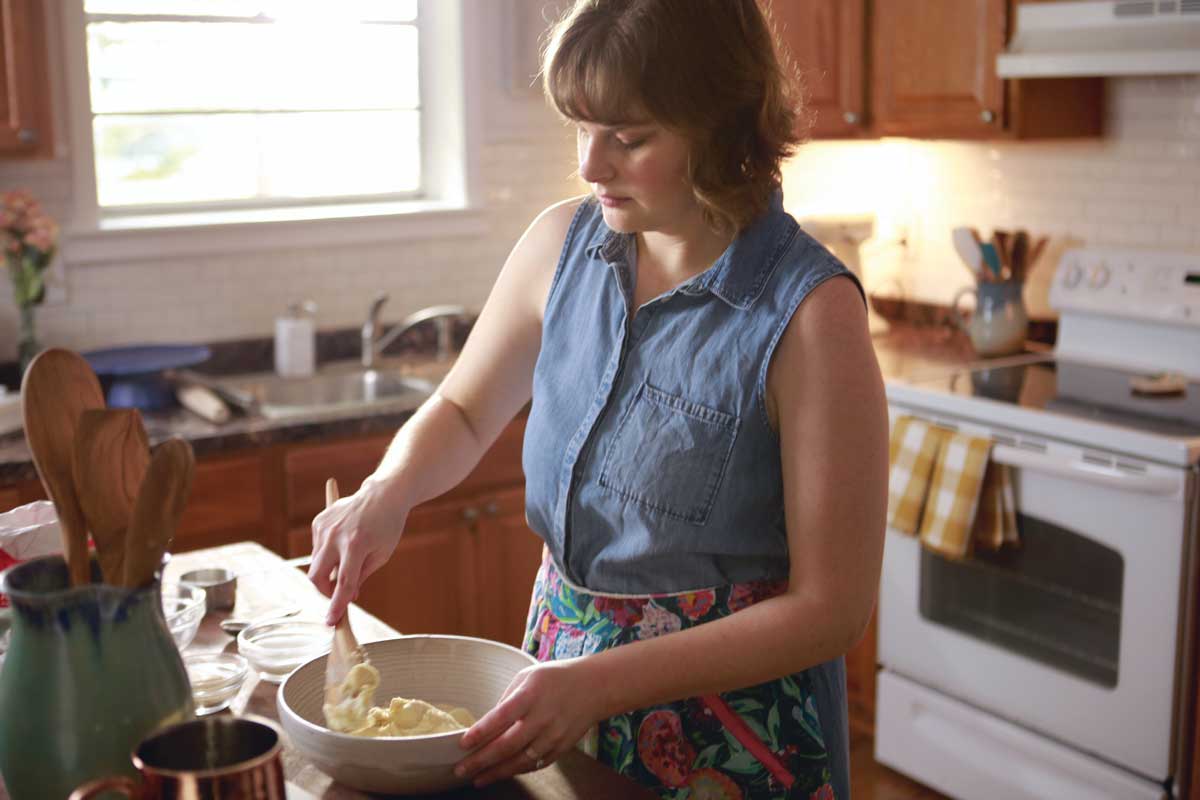 Anna baking