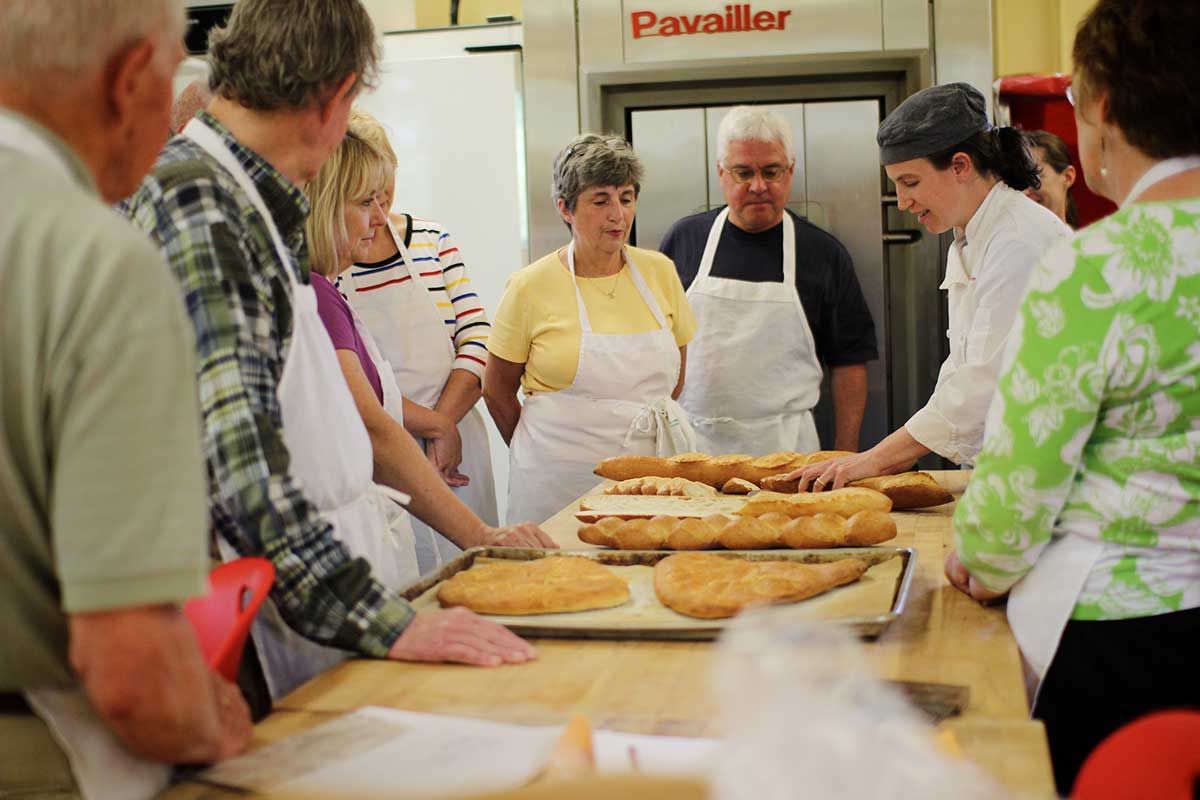 Class being taught at King Arthur Baking School