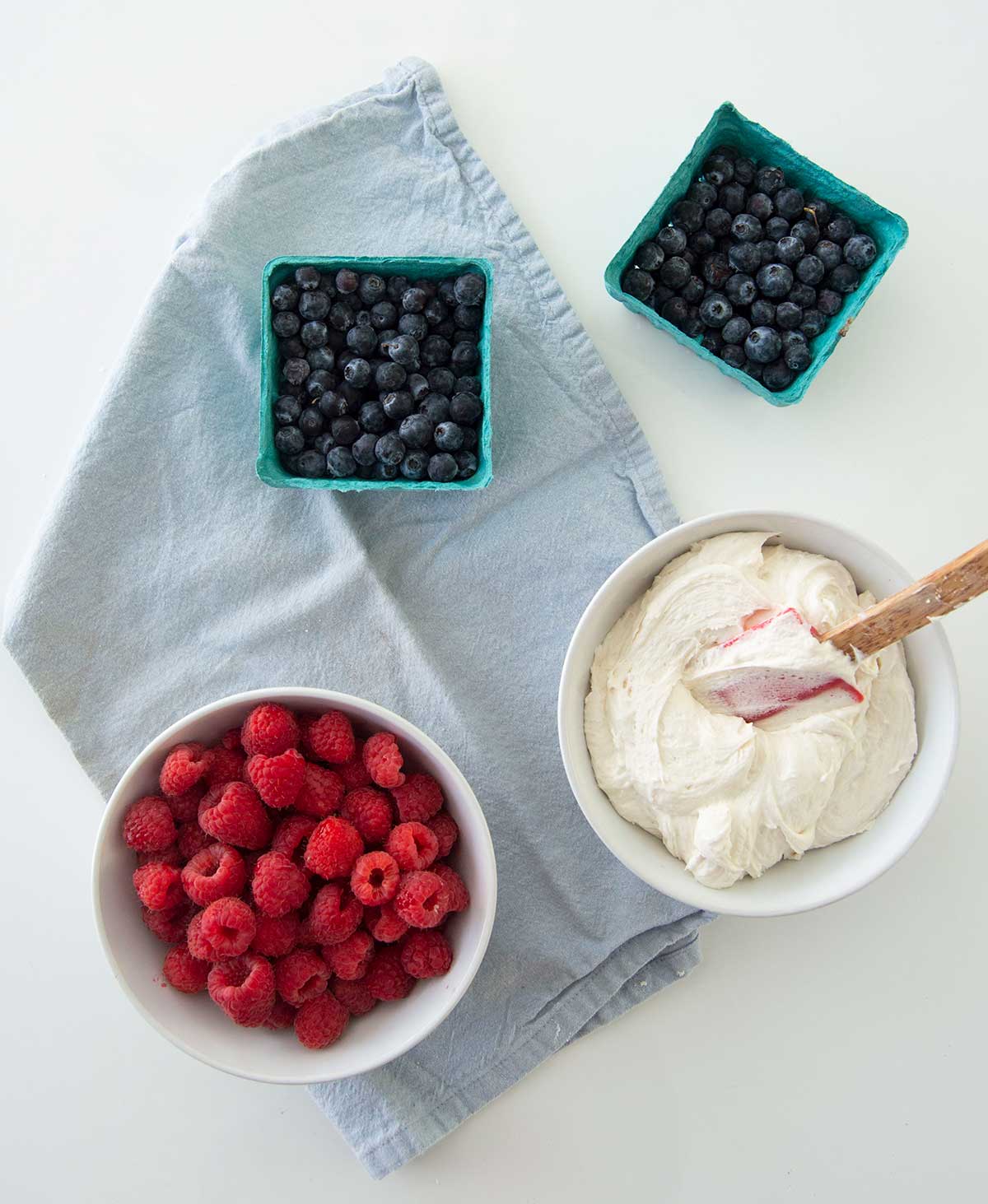 Berries and frosting