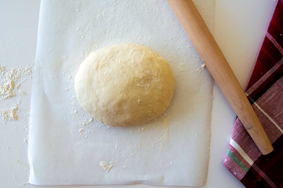 Ball of bread dough