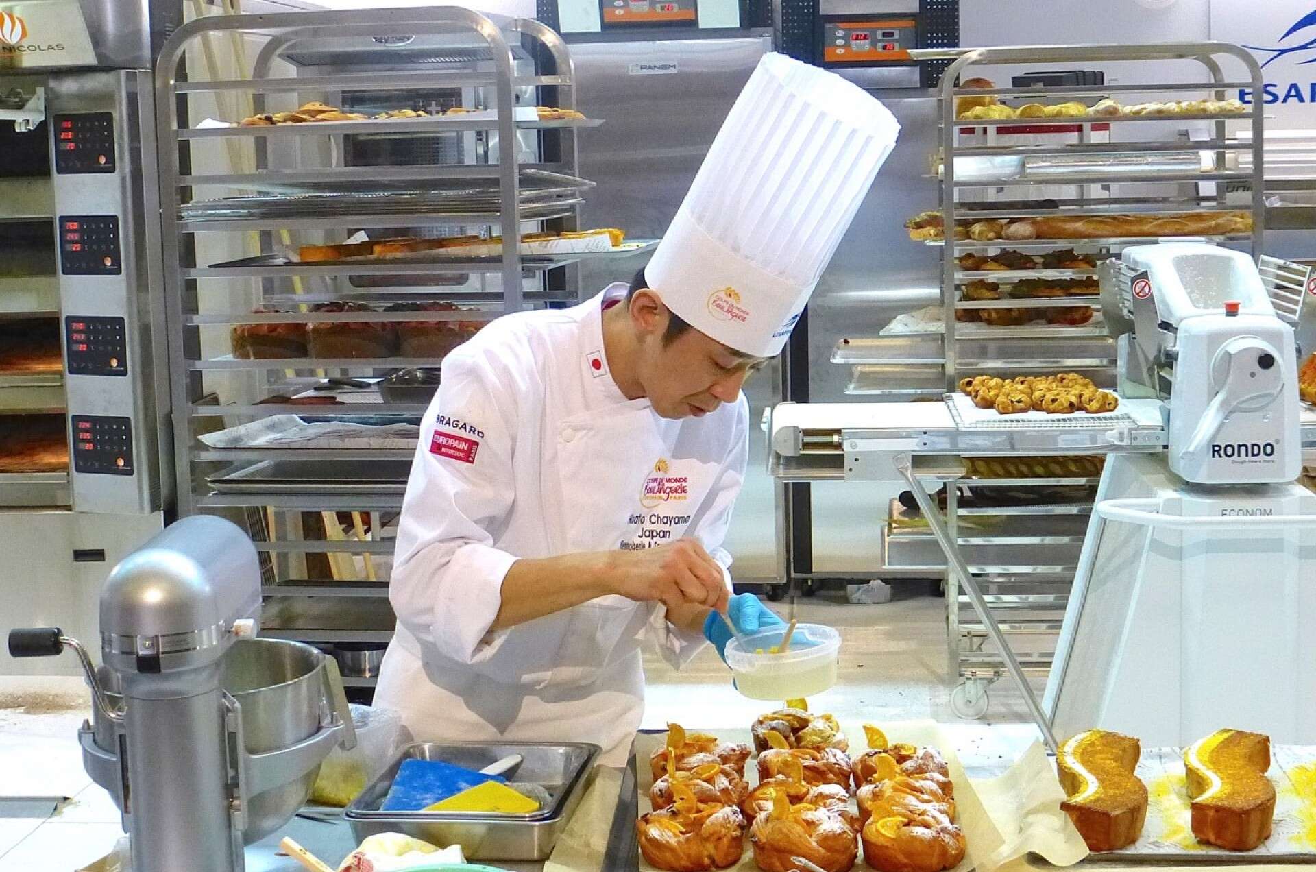 Baker at work during the Coupe