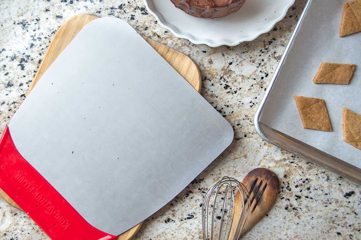 Giant spatula on counter