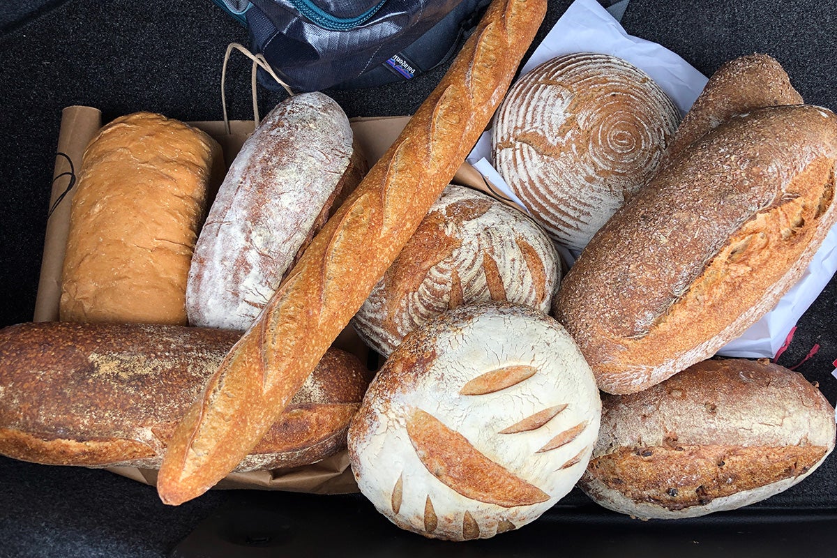 The bread that Dayna Evens baked during her class at the King Arthur Flour Baking School