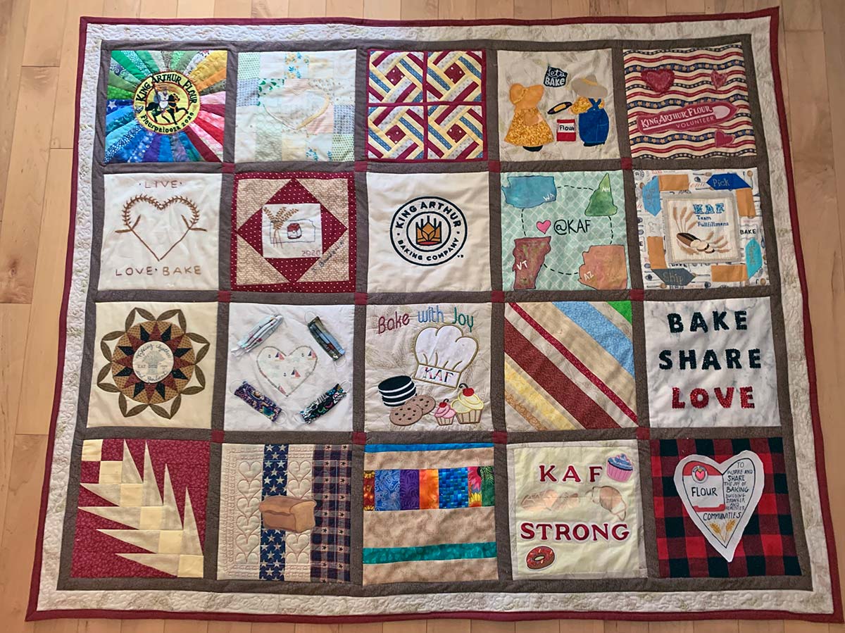 King Arthur Baking Company quilt 