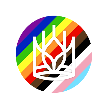 King Arthur Baking logo with Pride colors