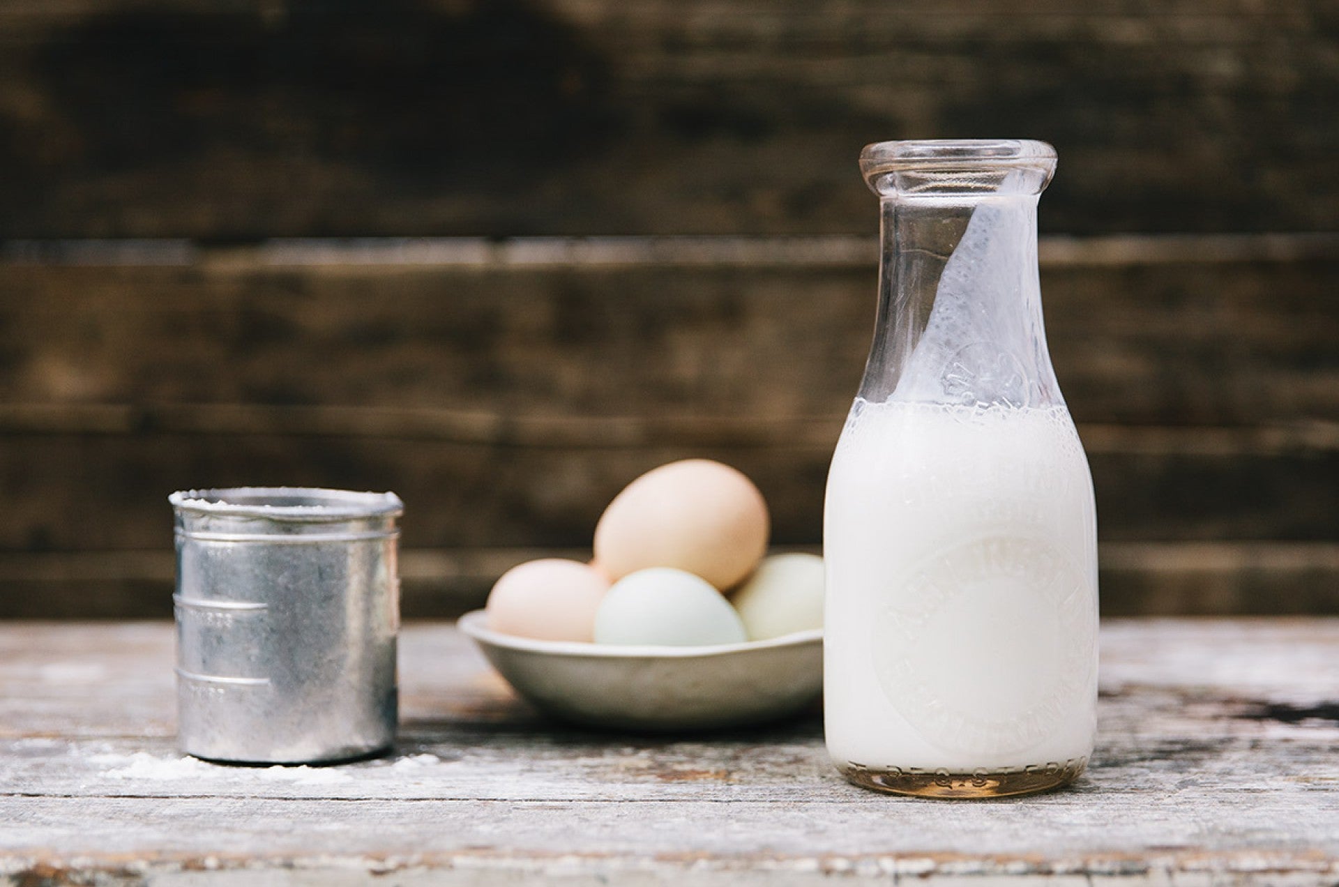 Carafe of buttermilk