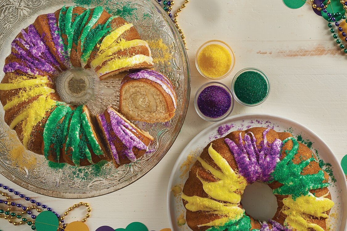 How to make a Mardi Gras King Cake | King Arthur Baking