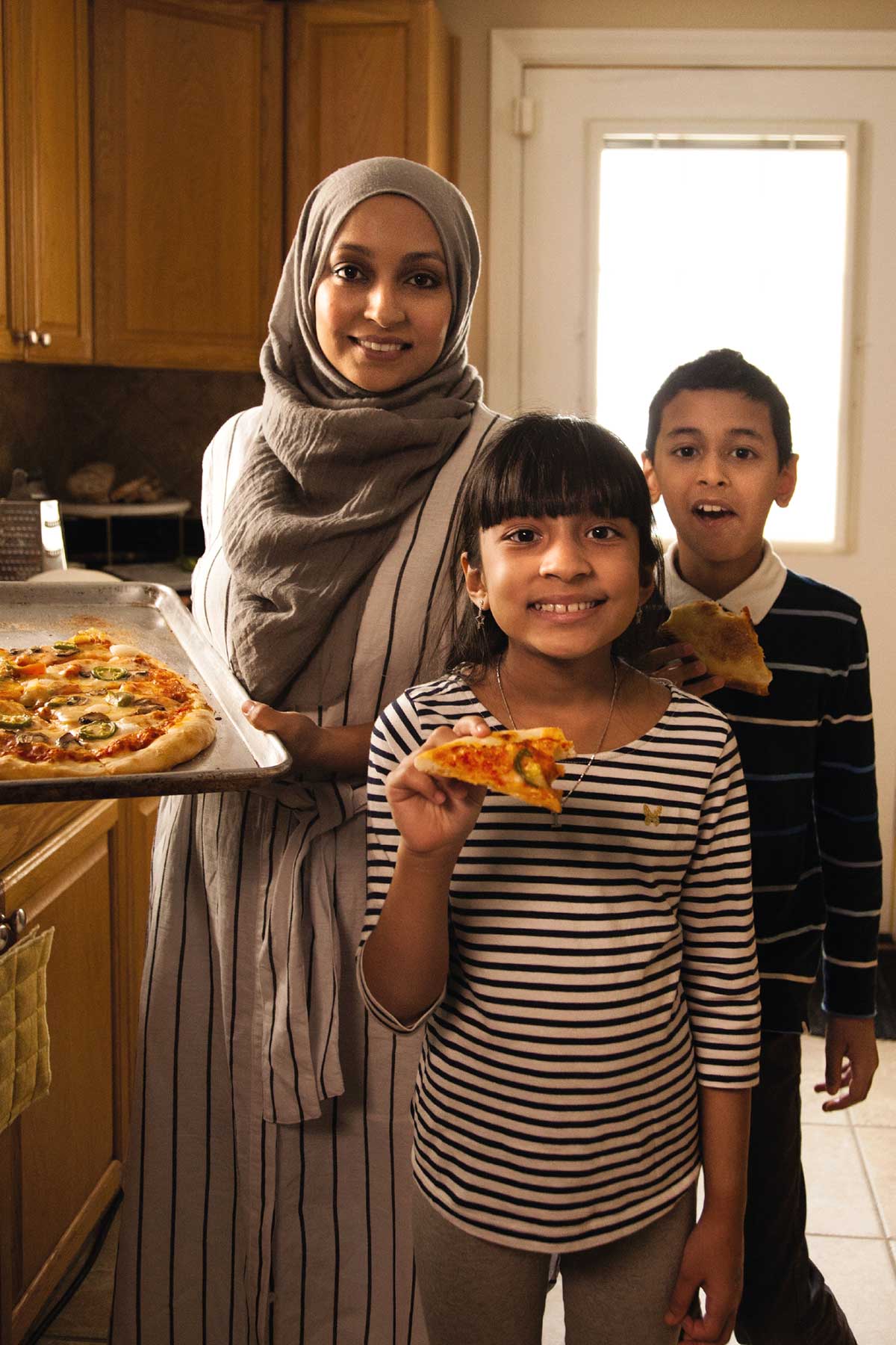 Naureen with her children