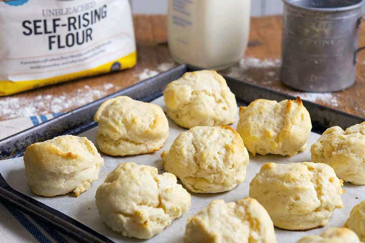 Tray full of biscuits