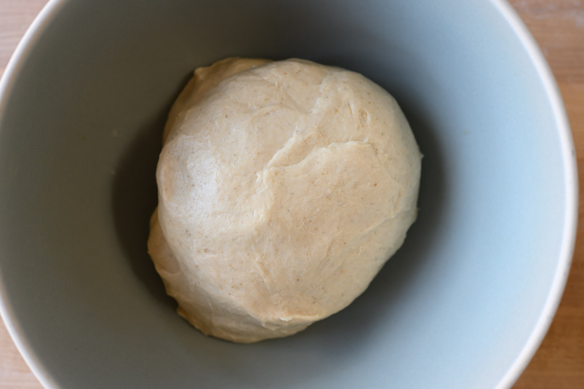 Sourdough cinnamon dough after mixing