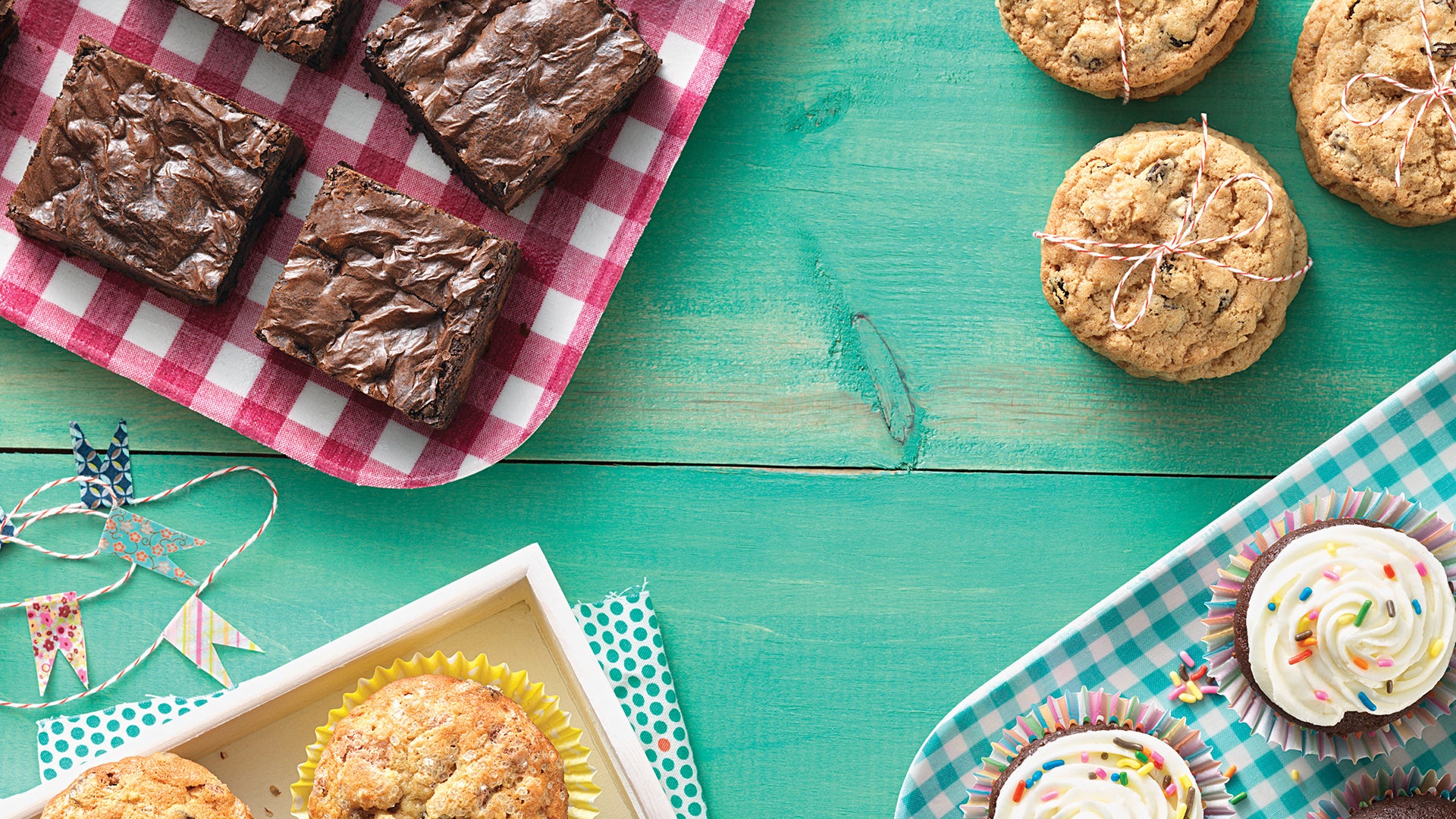 Cookies on a table