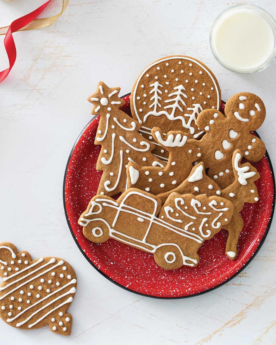 Decorated gingerbread cookies