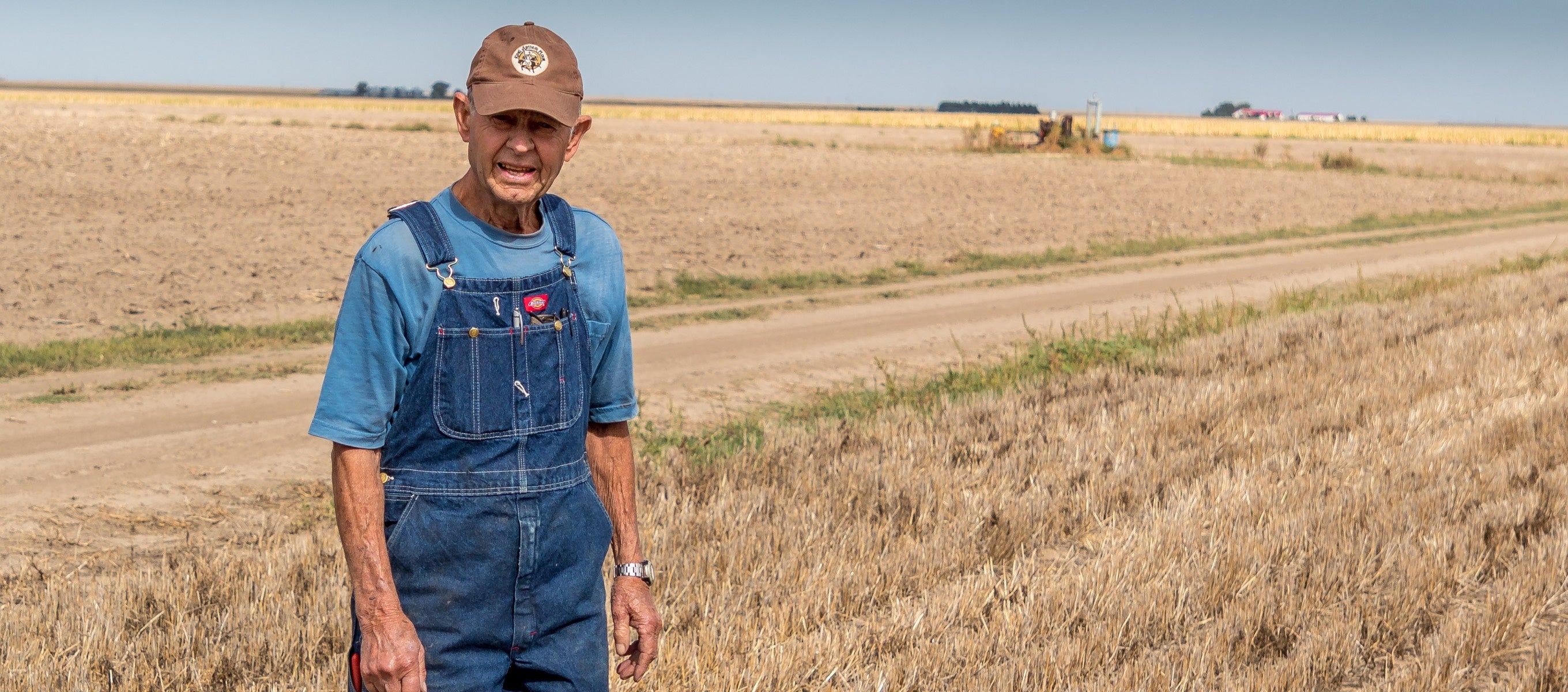 King Arthur farmer in the field