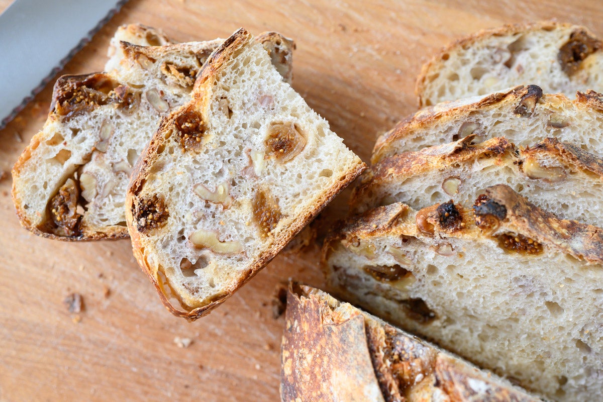 Fig and walnut sourdough