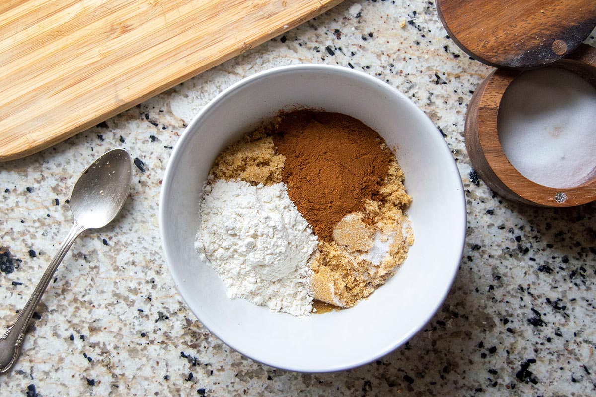 Bowl with all filling ingredients