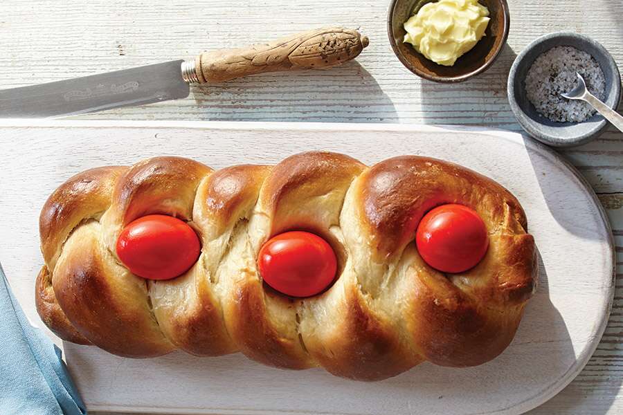 Tsoureki loaf