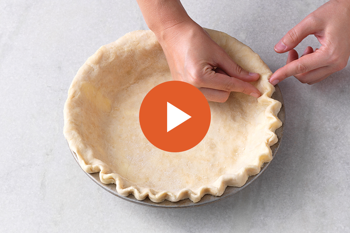 How to crimp pie crust