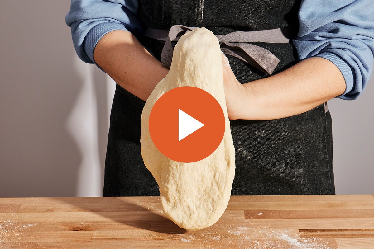 How to stretch and fold pizza dough
