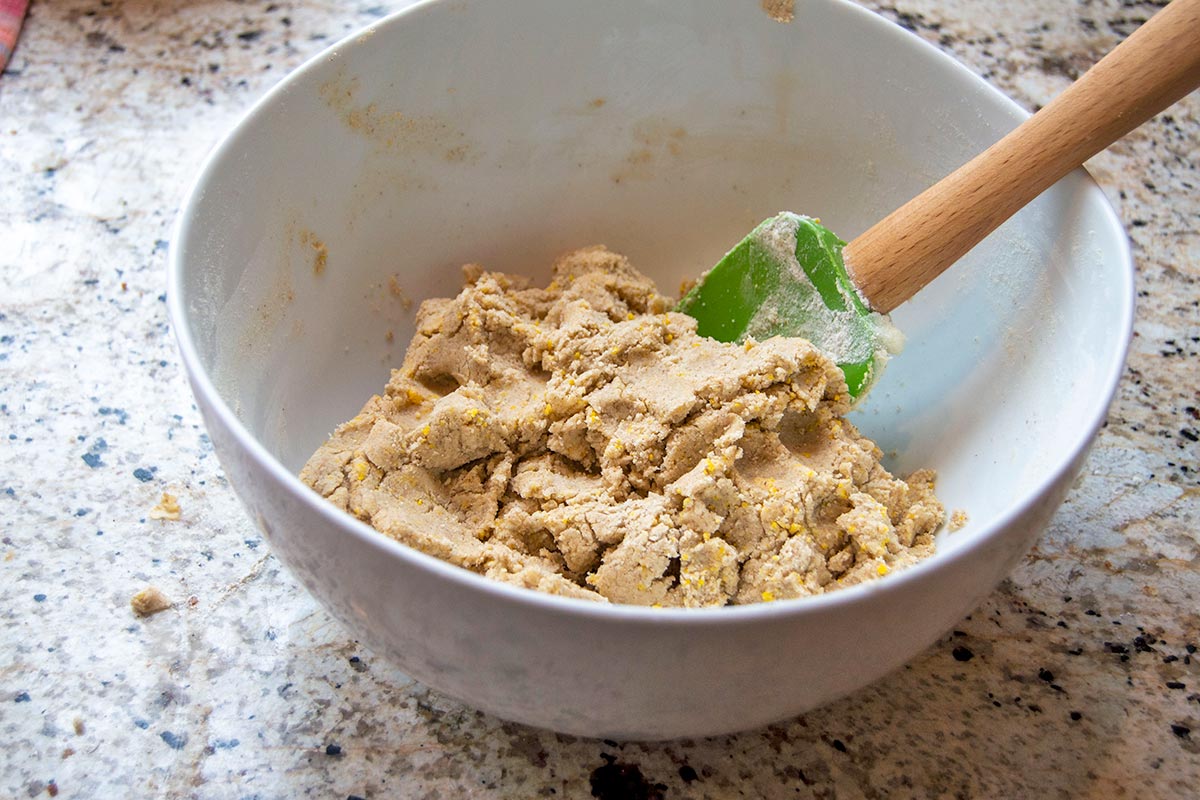 Bowl of cookie dough