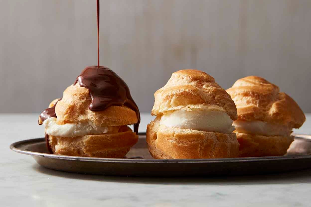 Boston Cream Puffs - Baker by Nature