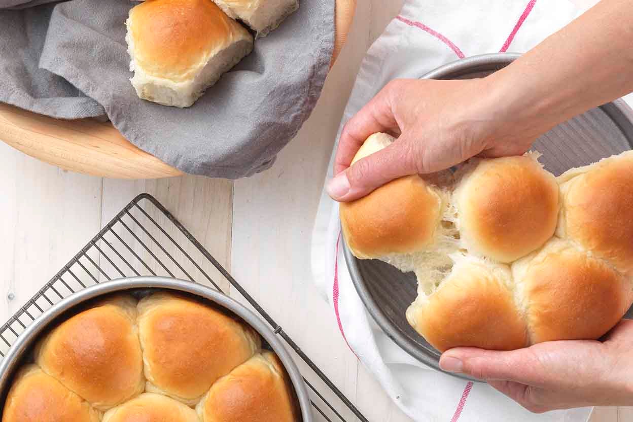 Golden Pull Apart Butter Buns King Arthur Baking