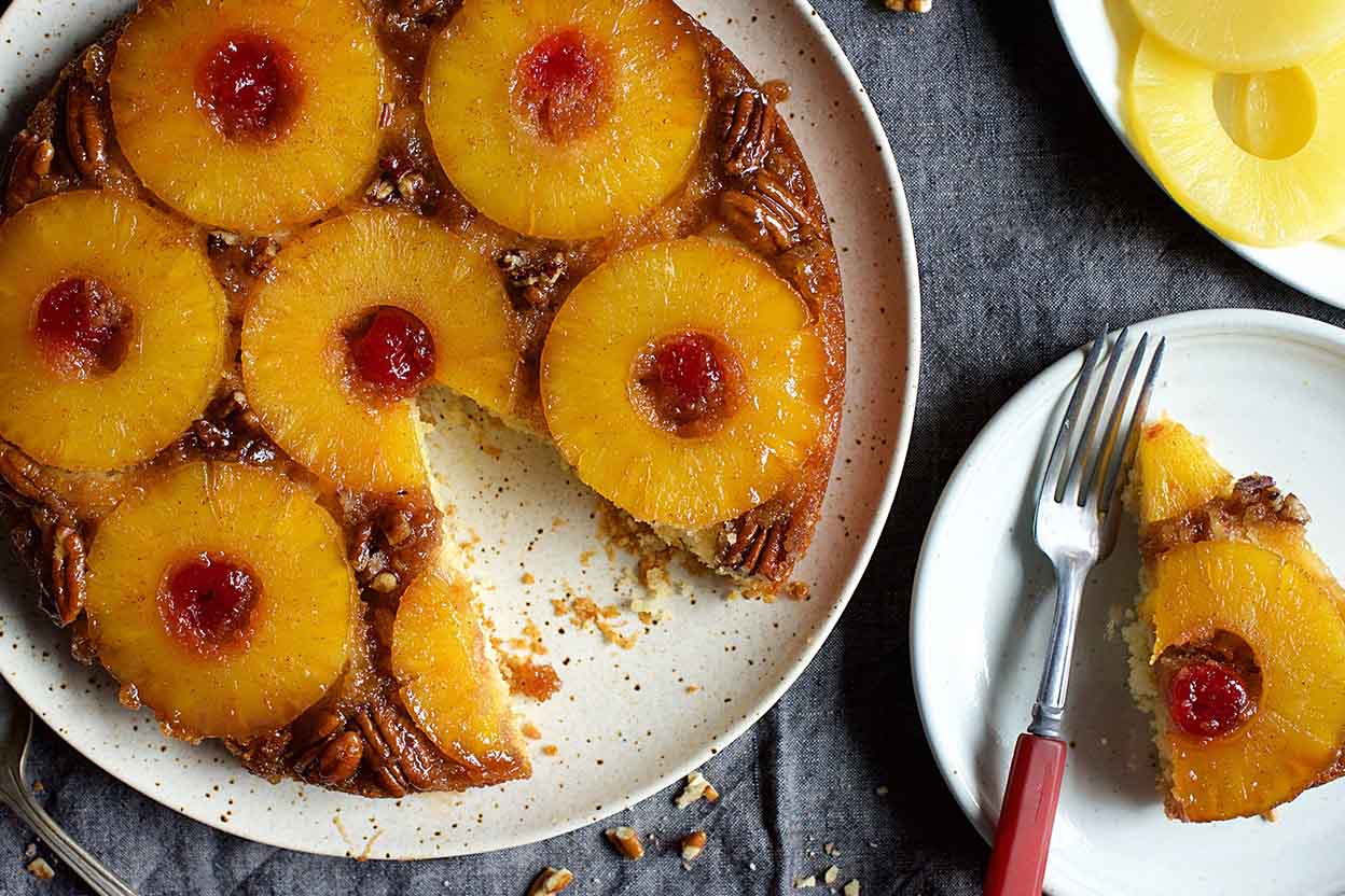 Vegan Pineapple Upside Down Cake | Eggless + Dairy Free Recipe