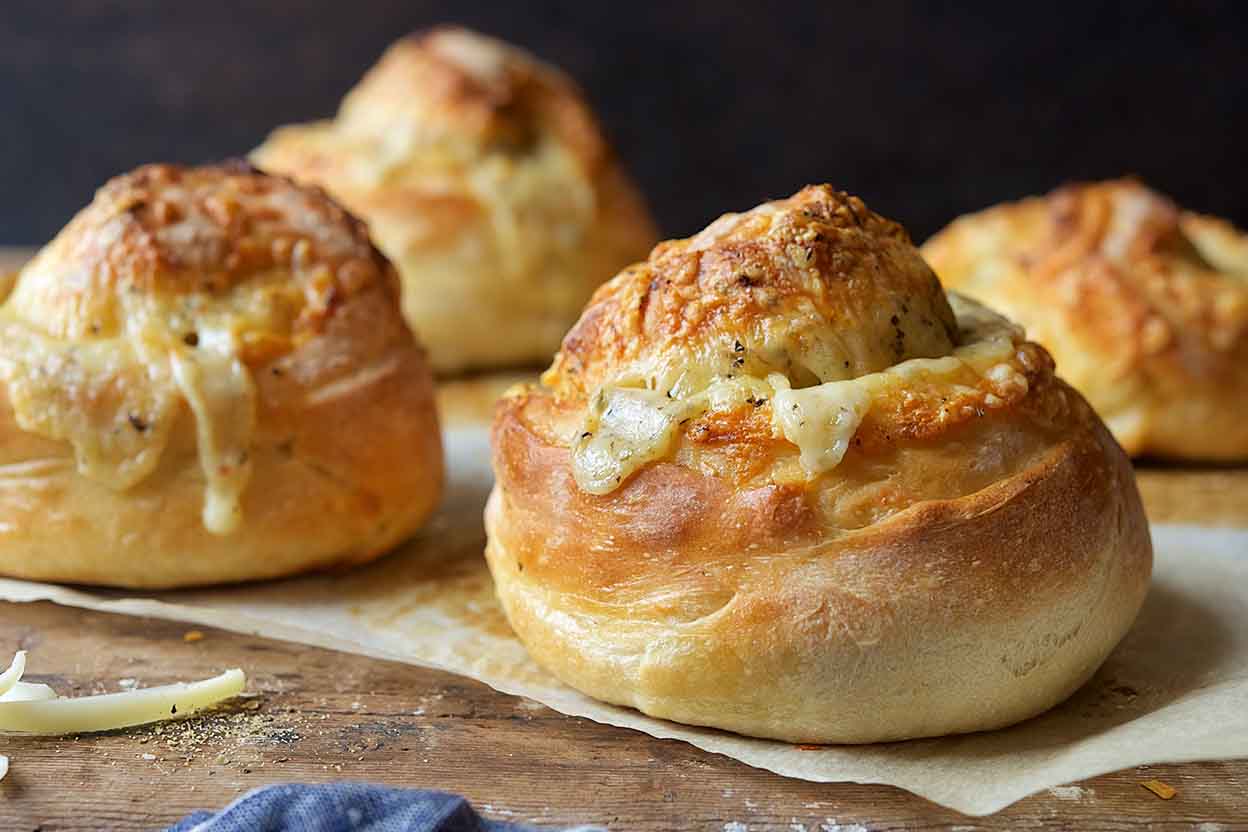 Gruyère-Stuffed Crusty Loaves-image