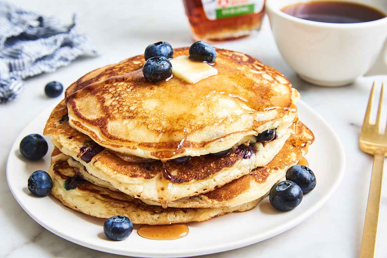 Blueberry Pancakes Recipe | King Arthur Baking