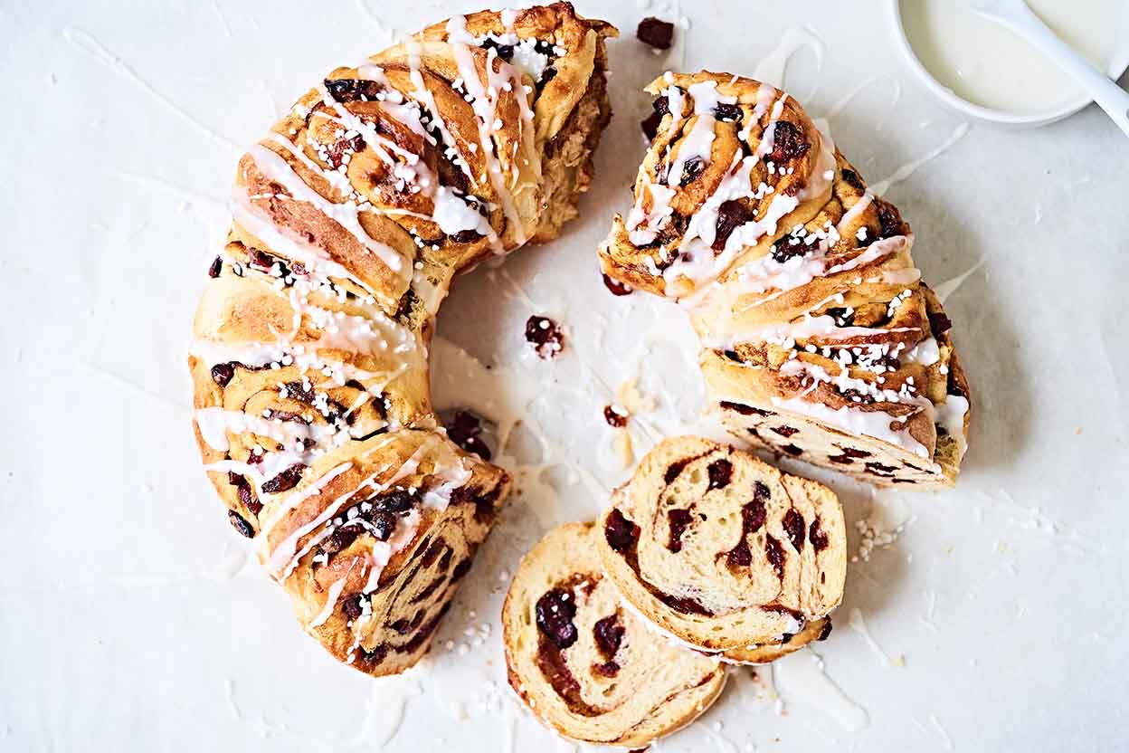 Cranberry-Vanilla Cinnamon Swirl Bread