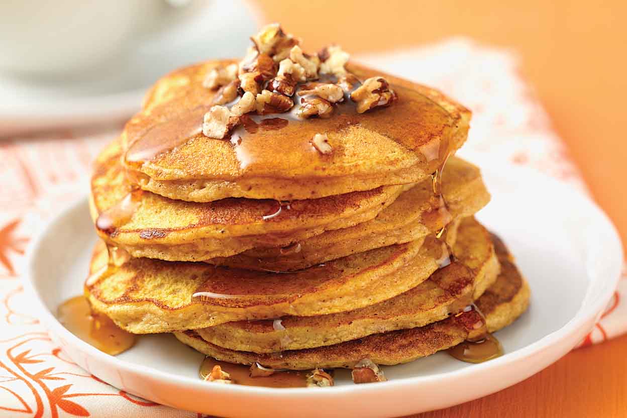 Gluten-Free Pumpkin-Spice Coconut Flour Pancakes | King Arthur Baking
