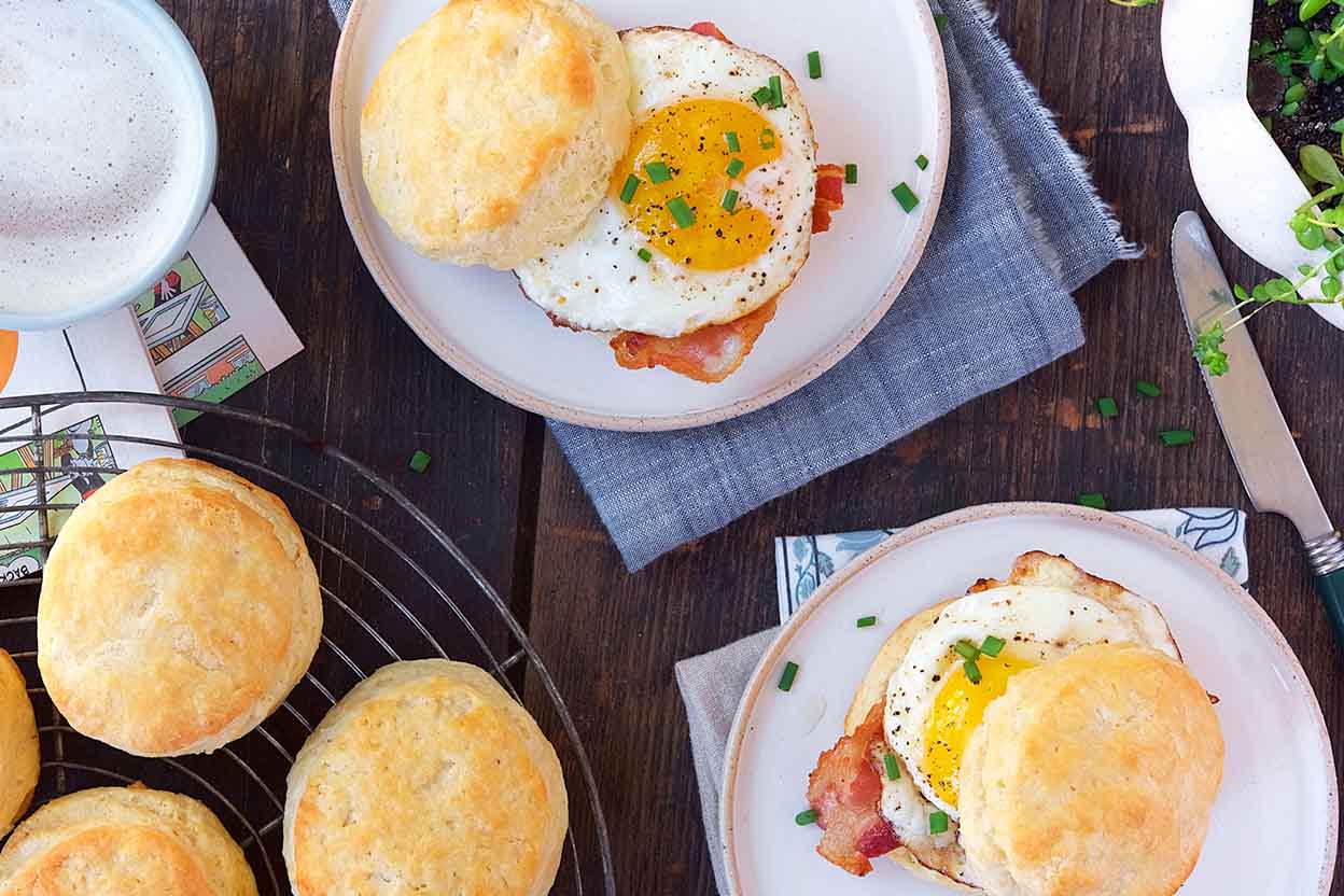 Buttery Sourdough Sandwich Biscuits-image